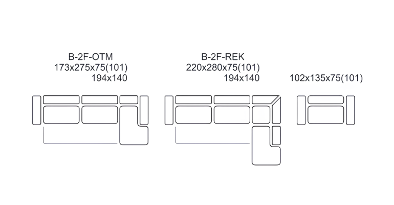 Modern L-formad soffa