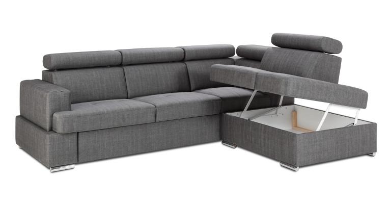 Modern L-formad soffa med sängfunktion