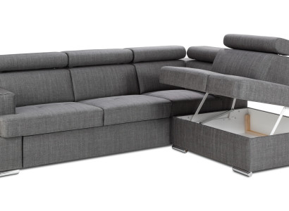 Modern L-formad soffa med sängfunktion