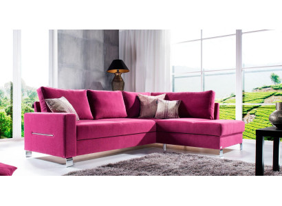 U-formad utdragbar soffa