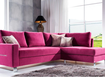 U-formad utdragbar soffa