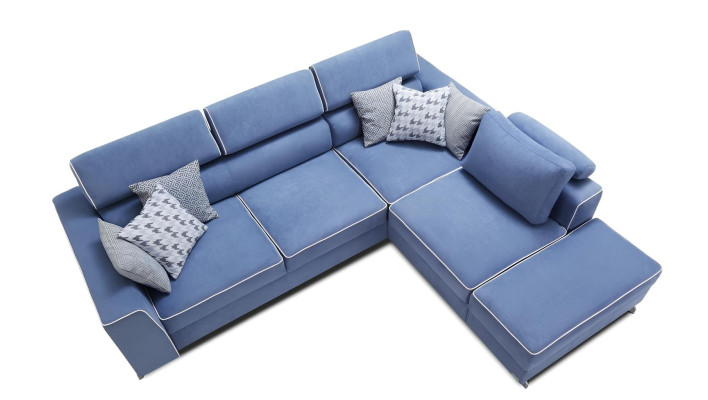 L-formad utdragbar soffa