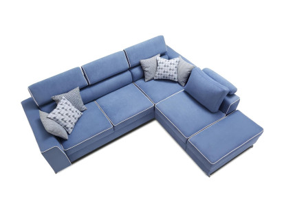 L-formad utdragbar soffa