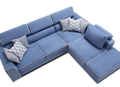 L-formad utdragbar soffa