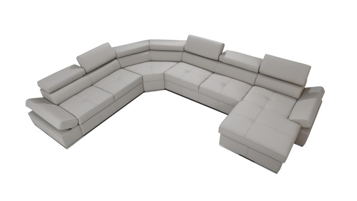 Sofa XXL i design av 100% italiensk läder