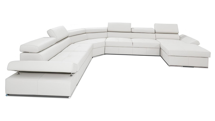 Sofa XXL i design av 100% italiensk läder