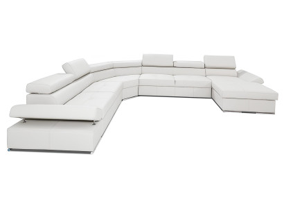 Sofa XXL i design av 100% italiensk läder