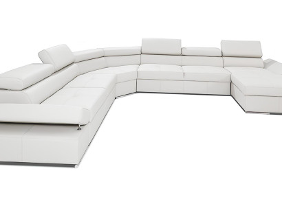 Sofa XXL i design av 100% italiensk läder