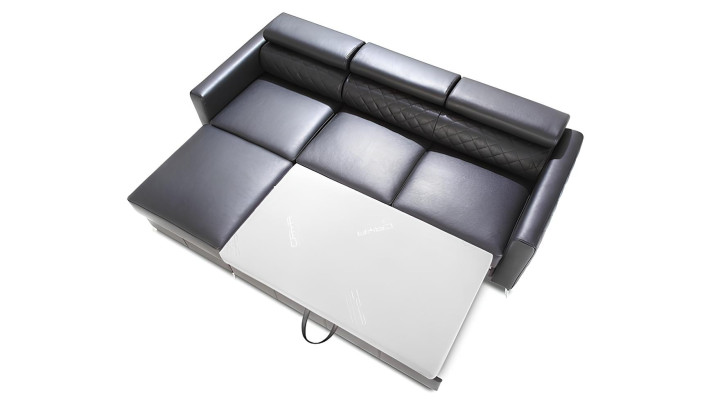 Soffa i italiensk läder