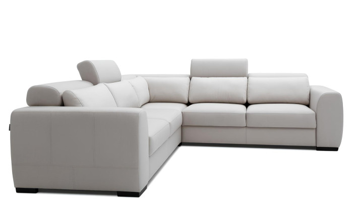 Hörnsoffa för vardagsrum, soffa, fåtölj, läder, design, avkoppling, multifunktionell