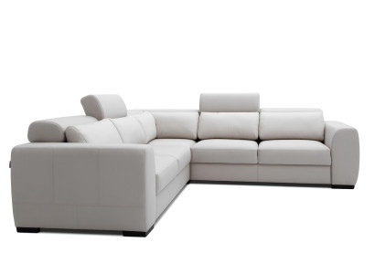 Hörnsoffa för vardagsrum, soffa, fåtölj, läder, design, avkoppling, multifunktionell