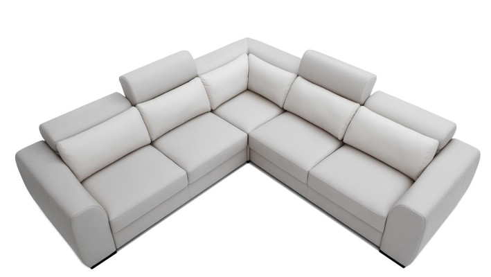 Hörnsoffa för vardagsrum, soffa, fåtölj, läder, design, avkoppling, multifunktionell