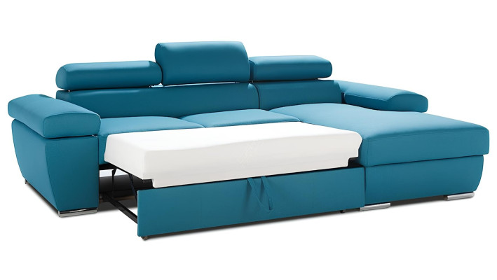 Modern hörnsoffa med sängfunktion