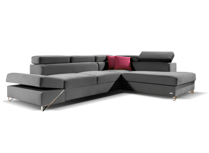 Modern L-soffa med sängmekanism