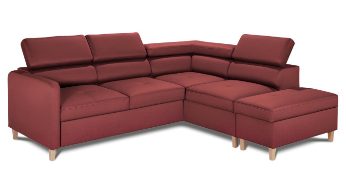 Modern L-formad soffa med sängfunktion