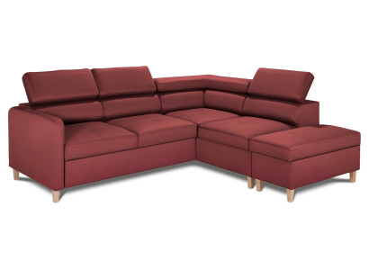 Modern L-formad soffa med sängfunktion