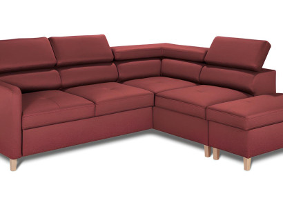 Modern L-formad soffa med sängfunktion