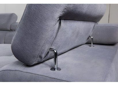 Modern grå hörnsoffa