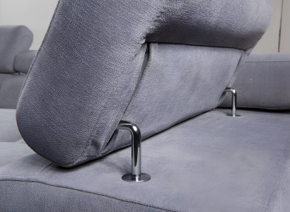 Modern grå hörnsoffa