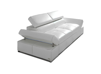 Funktionell dubbelsoffa i 100% italiensk läder