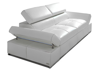 Funktionell dubbelsoffa i 100% italiensk läder