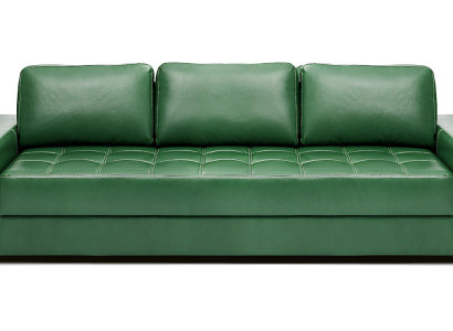 Modern designsoffa för 3 personer med sängfunktion i 100% italiensk läder