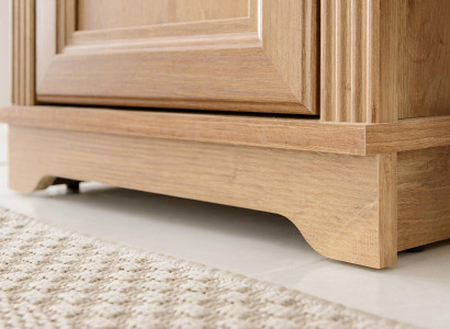 Fristående badrumsmöbelset, ek, väggskåp