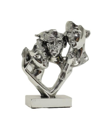 Dekorativ statyett i silver 22 cm