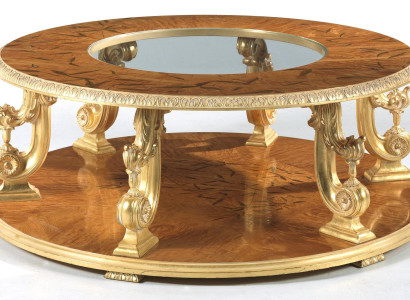 Massiv träkaffebord