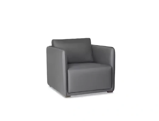 Modern grå stol med arm