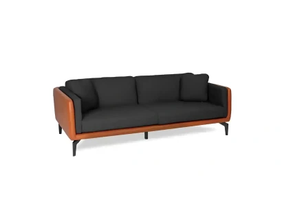 Designsoffa för 3 personer i nytt material