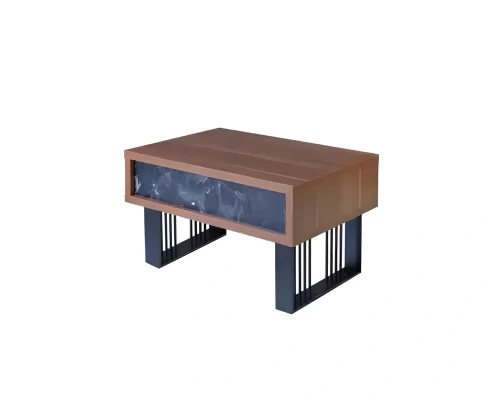Set av modern kontorsmöbler bord skåp