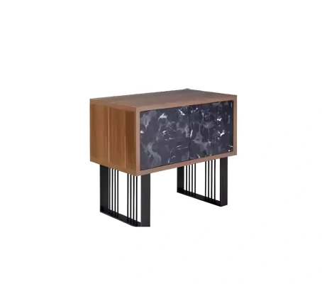 Set av modern kontorsmöbler bord skåp