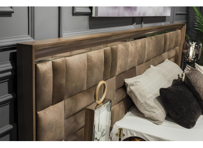 Möbelset för hotell i brunt med 4 delar