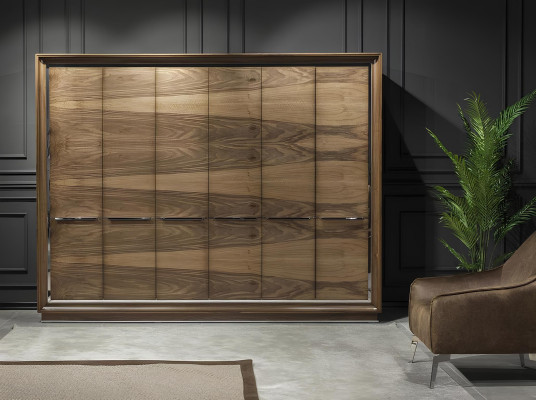 Möbelset för hotell i brunt med 4 delar