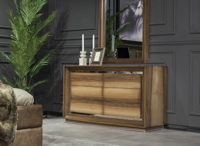 Modern lastskåp + spegel för lyxig förvaring