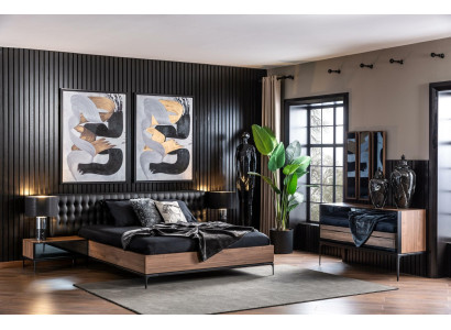 Lyxig sängram 160x200 cm modern möbel