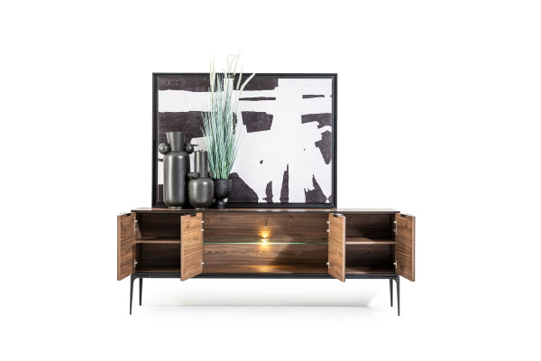 Modern möbel med spegel och förvaringsutrymme