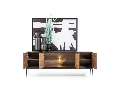 Modern möbel med spegel och förvaringsutrymme