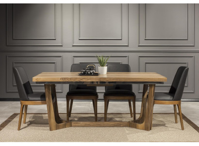 Lyxig läderstol, stoppade stolar, svart köksmöbel