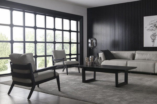 Set med 3+1 platser hengen fåtölj Möbler för vardagsrum 2 delar Ny