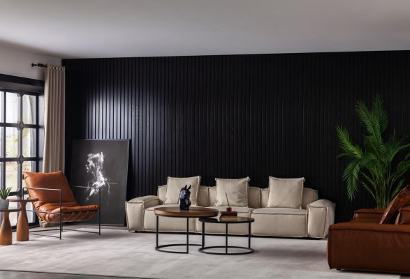 Soffgrupp för vardagsrum 4+3+1