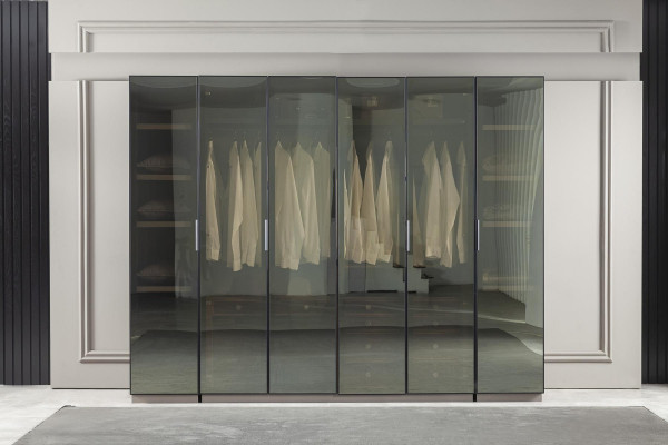 Ideell utställningsset för sovrum, med säng och nattduksbord, 4 delar