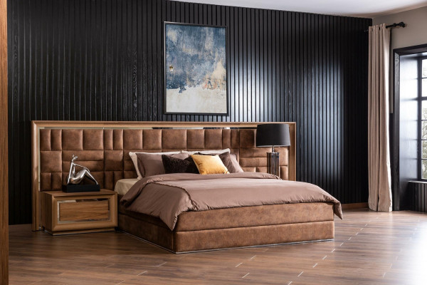 Lyxigt hotellmöblemang med inbyggd säng