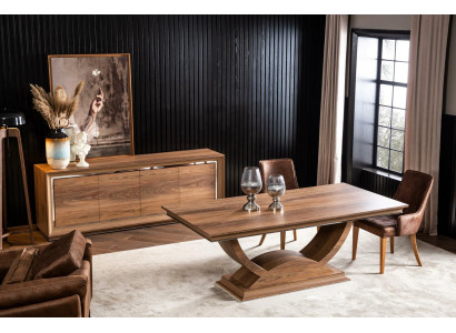 Elegant matbord med ben