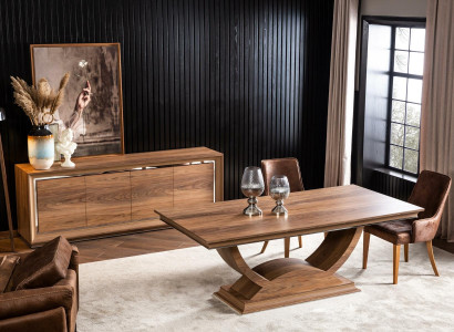 Elegant matbord med ben