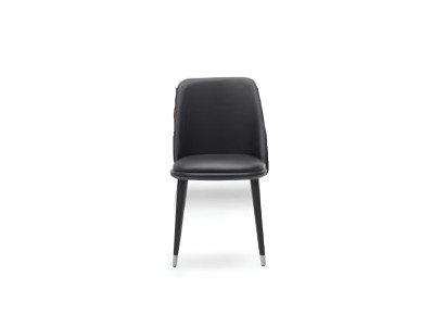 Set av svart modern köksmöbel 8 delar