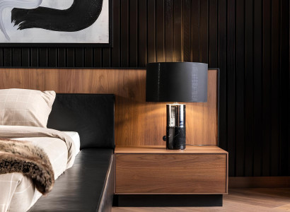 5-delars sovrumsmöbelset med säng, nattduksbord och byrå