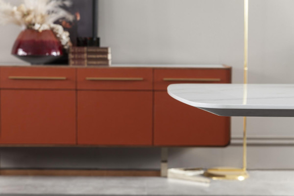 Modern, lyxig och bekväm vit matbord