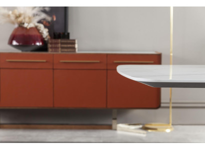 Modern, lyxig och bekväm vit matbord